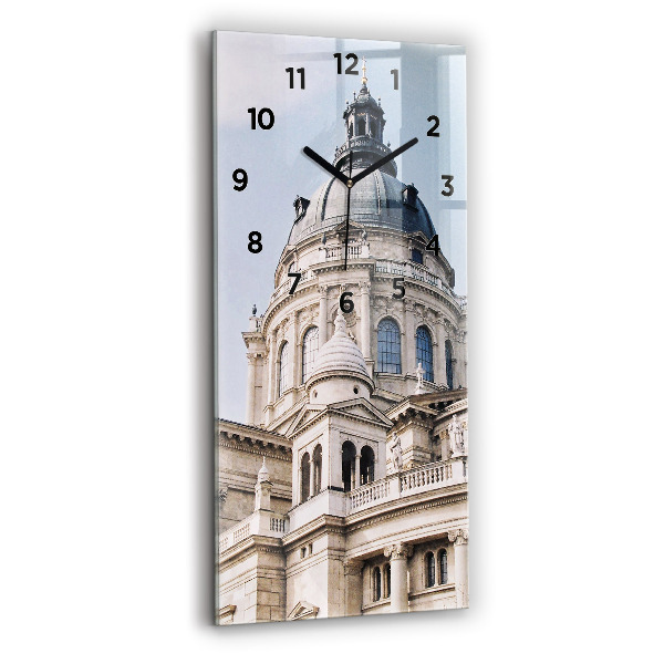 Modern vertical wall clock St. Stephen's Basilica
