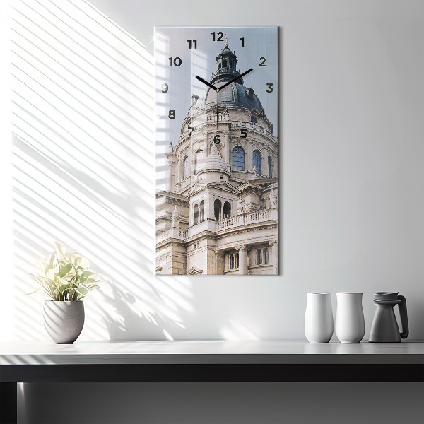 Modern vertical wall clock St. Stephen's Basilica