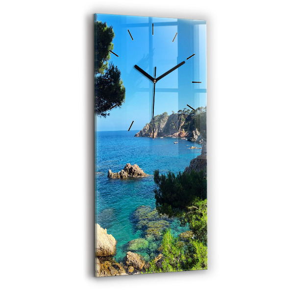 Modern vertical wall clock Costa Brava