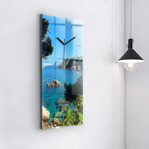 Modern vertical wall clock Costa Brava