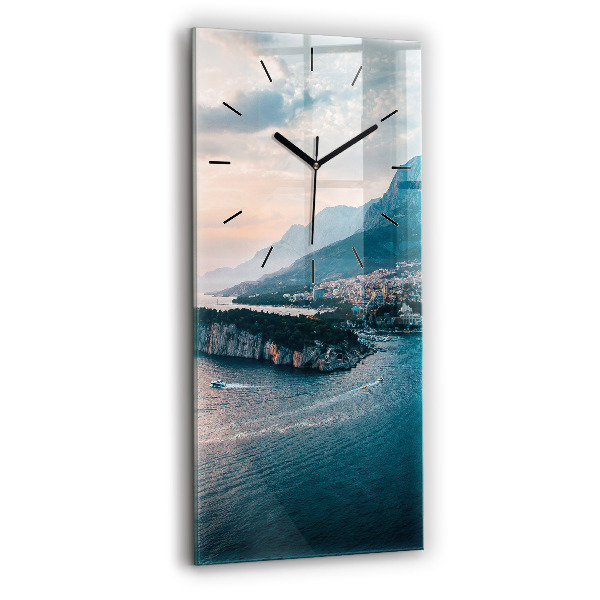 Modern vertical wall clock Island in Croatia