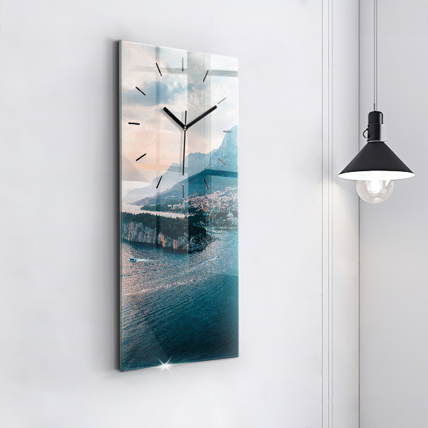 Modern vertical wall clock Island in Croatia