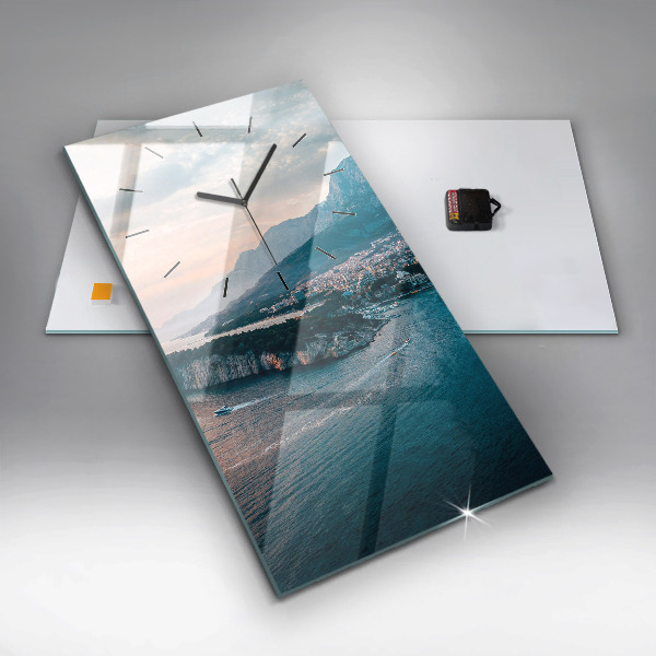 Modern vertical wall clock Island in Croatia