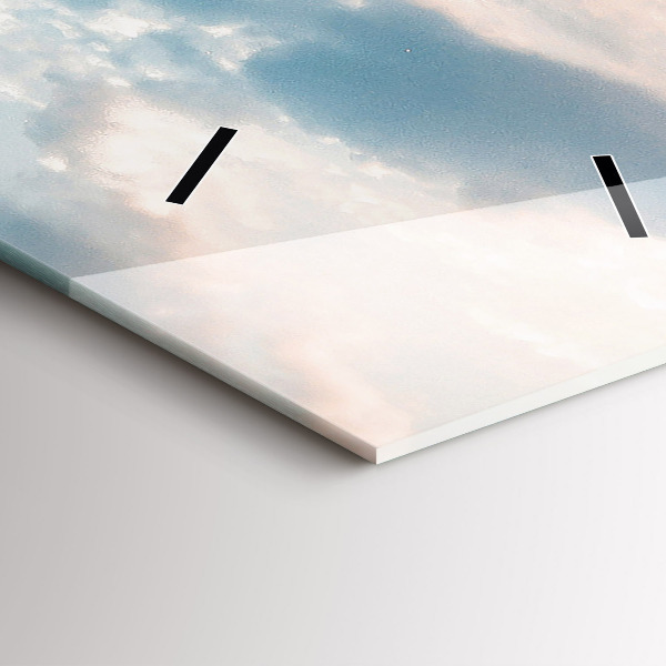 Modern vertical wall clock Island in Croatia