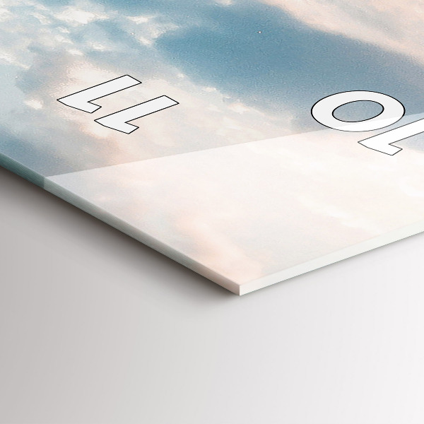 Modern vertical wall clock Island in Croatia