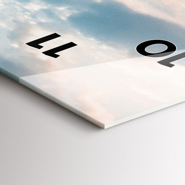 Modern vertical wall clock Island in Croatia