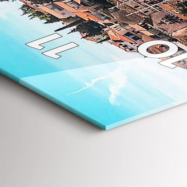 Modern vertical wall clock Boats in Croatia