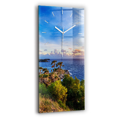 Modern vertical wall clock Phuket in Thailand