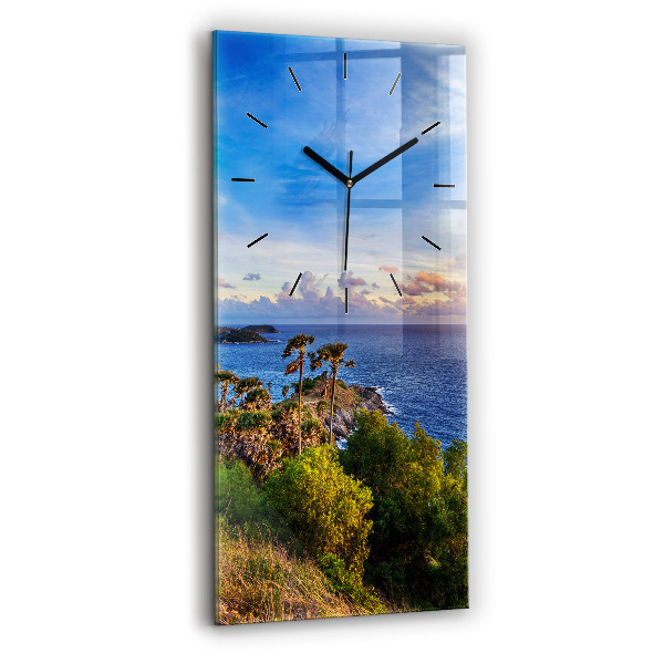 Modern vertical wall clock Phuket in Thailand