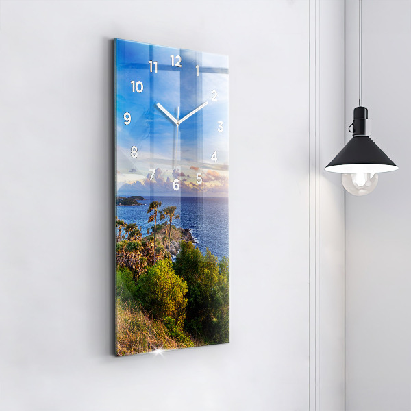 Modern vertical wall clock Phuket in Thailand