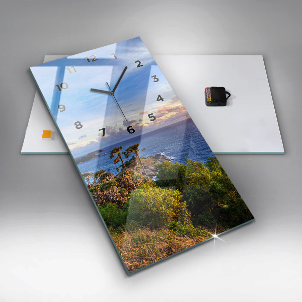 Modern vertical wall clock Phuket in Thailand