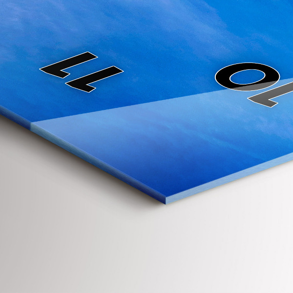 Modern vertical wall clock Phuket in Thailand