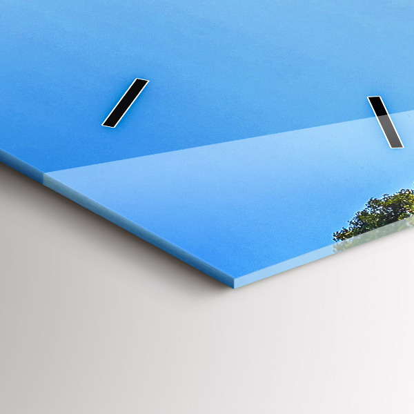 Modern vertical wall clock Surat Thani Park Thailand