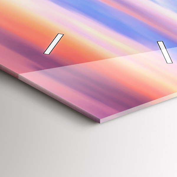 Modern vertical wall clock Godafoss Waterfall Iceland