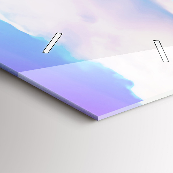 Modern vertical wall clock Godafoss in Iceland