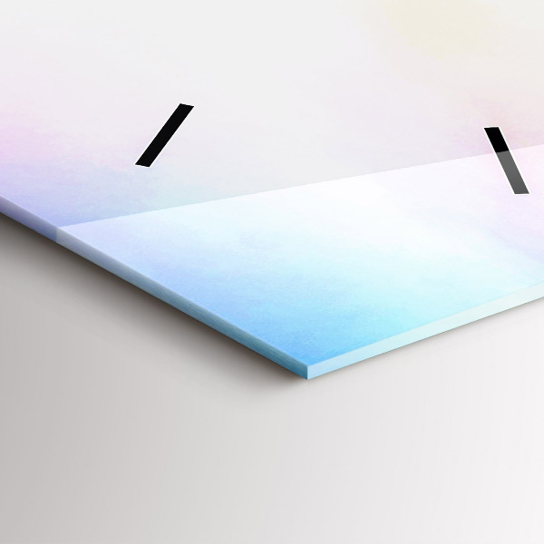 Modern vertical wall clock Waterfall in Iceland