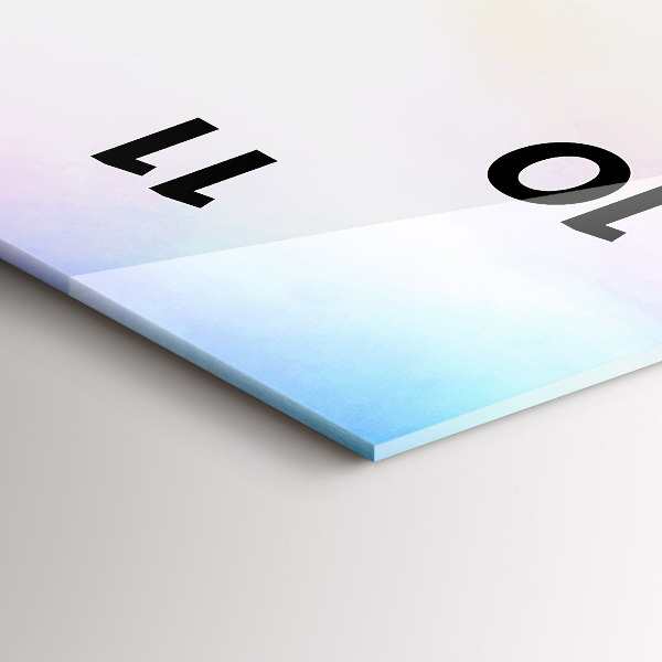 Modern vertical wall clock Waterfall in Iceland