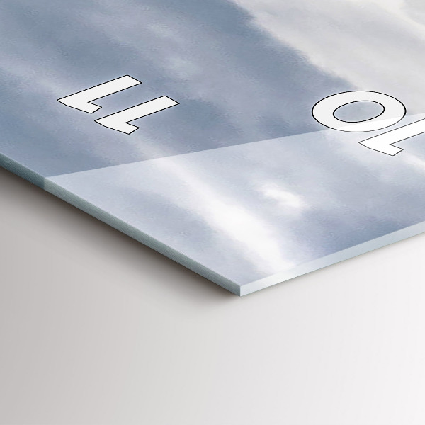 Modern vertical wall clock Neuschwanstein Castle