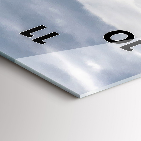 Modern vertical wall clock Neuschwanstein Castle