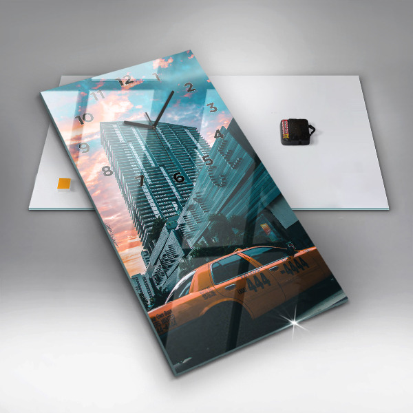 Modern vertical wall clock Miami, Florida