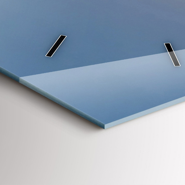 Modern vertical wall clock Mountain landscape