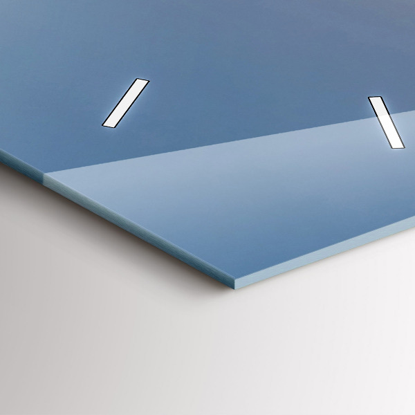 Modern vertical wall clock Mountain landscape