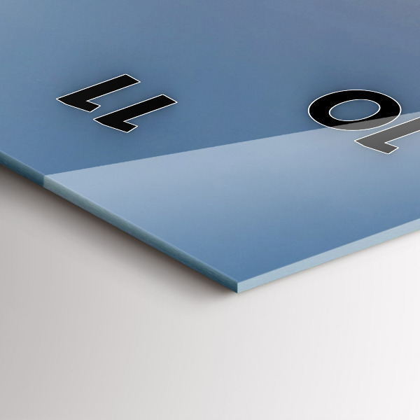 Modern vertical wall clock Mountain landscape