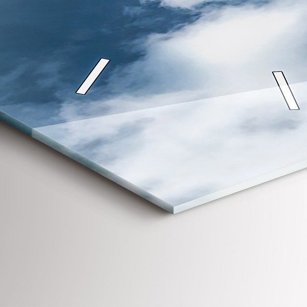 Modern vertical wall clock Panorama of the city of Ostrava