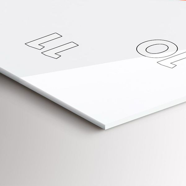 Modern vertical wall clock Golden Gate Bridge