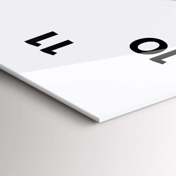 Modern vertical wall clock Golden Gate Bridge