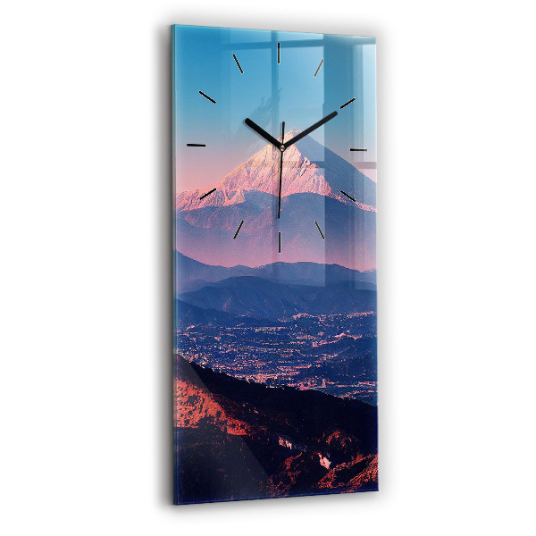 Modern vertical wall clock Mountains in San Antonio USA