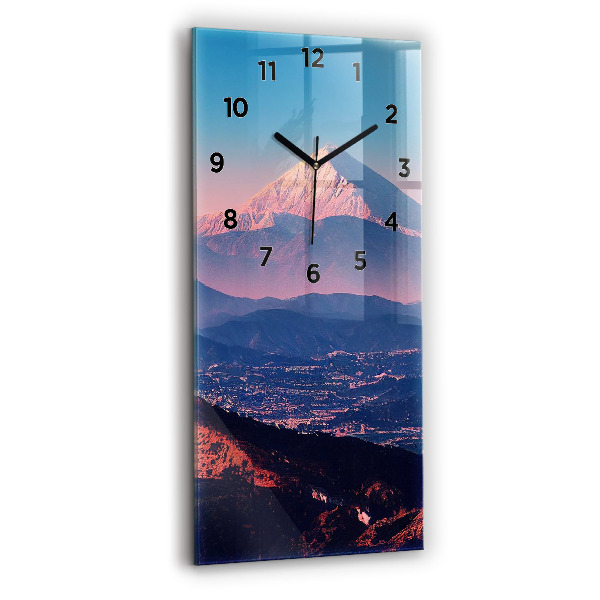 Modern vertical wall clock Mountains in San Antonio USA
