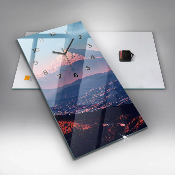 Modern vertical wall clock Mountains in San Antonio USA