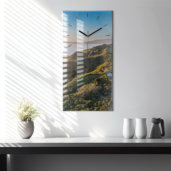Modern vertical wall clock The Road to San Francisco