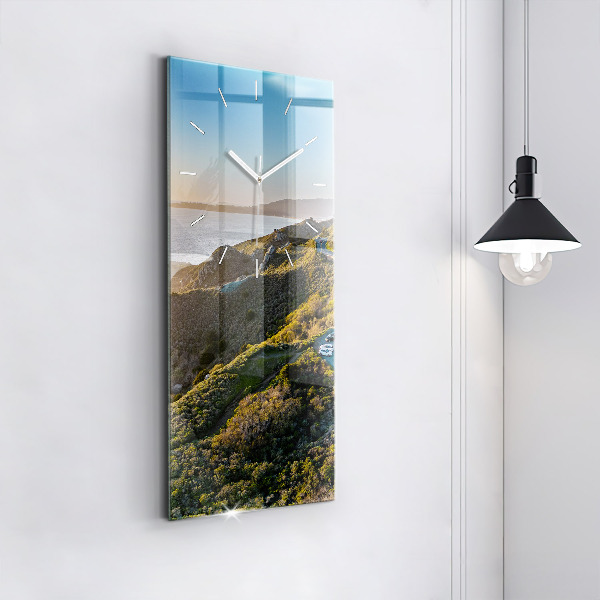 Modern vertical wall clock The Road to San Francisco