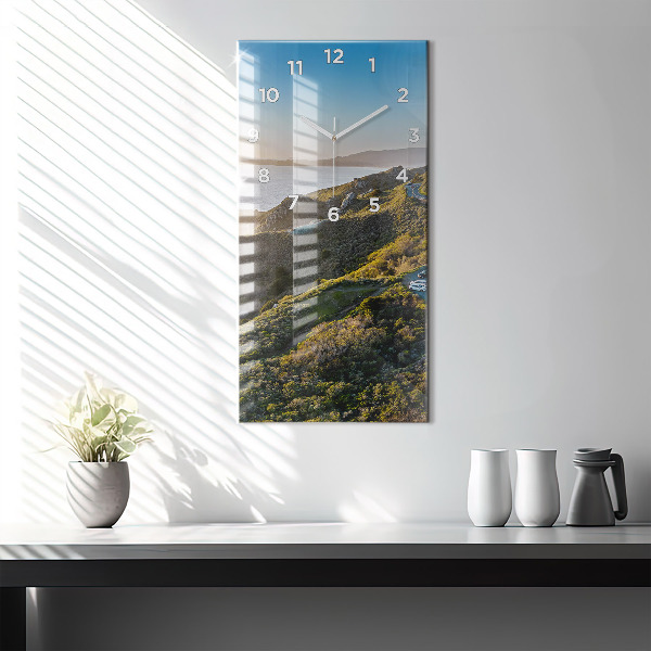 Modern vertical wall clock The Road to San Francisco