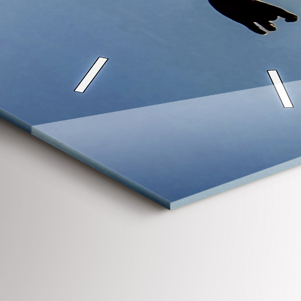 Modern vertical wall clock Spanish Dance at Sea