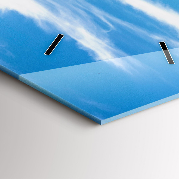 Modern vertical wall clock Chamonix Valley, French Alps