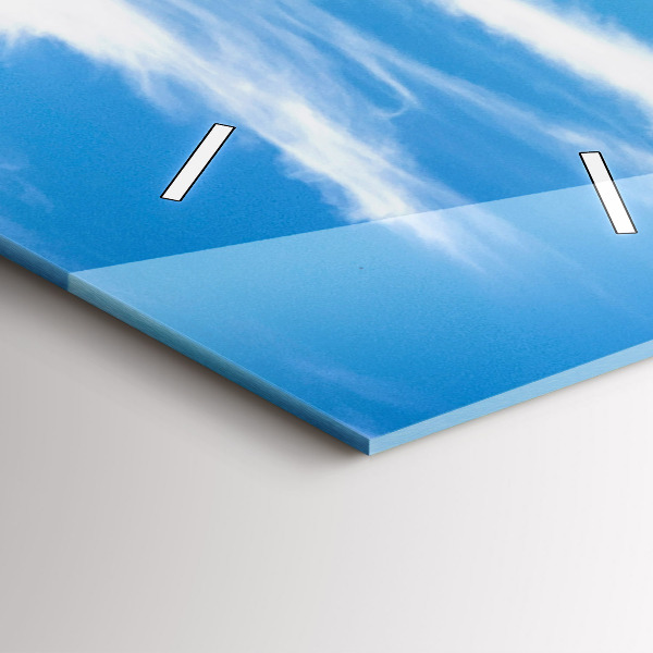 Modern vertical wall clock Chamonix Valley, French Alps