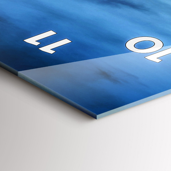 Modern vertical wall clock Temple in Bangkok Thailand