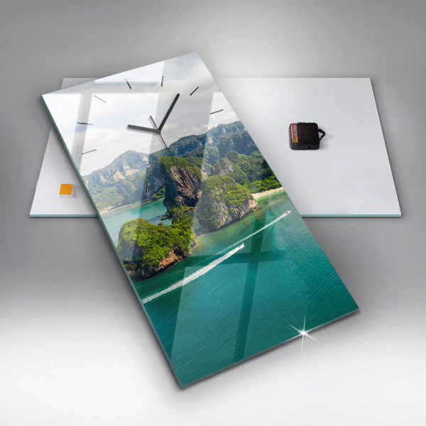 Modern vertical wall clock Island in Thailand