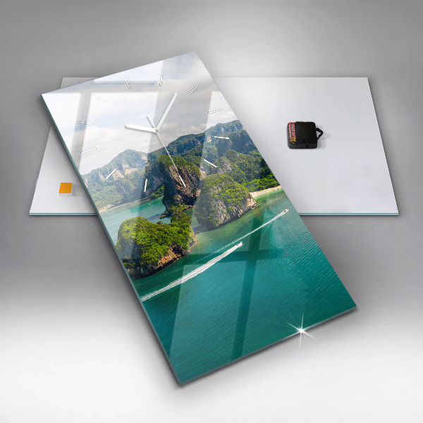 Modern vertical wall clock Island in Thailand