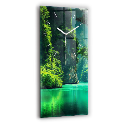 Modern vertical wall clock Thailand's natural landscape