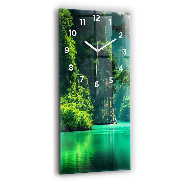 Modern vertical wall clock Thailand's natural landscape