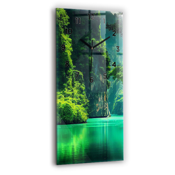 Modern vertical wall clock Thailand's natural landscape