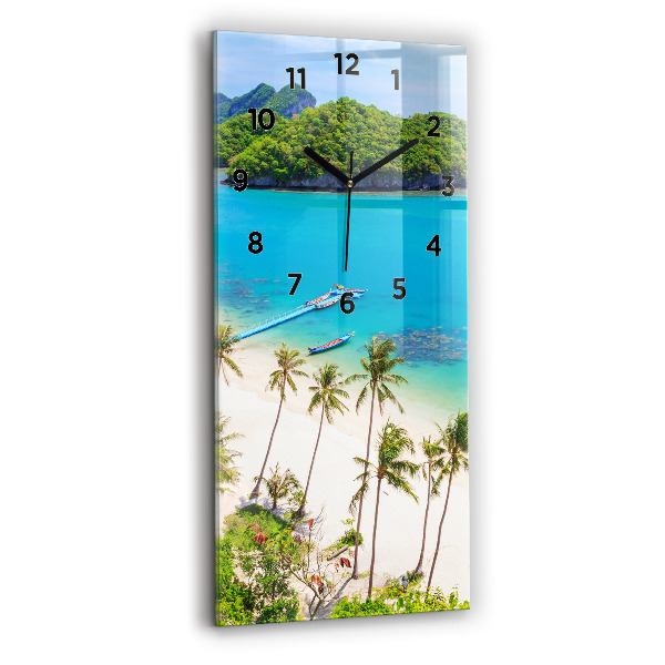 Modern vertical wall clock National Park Thailand