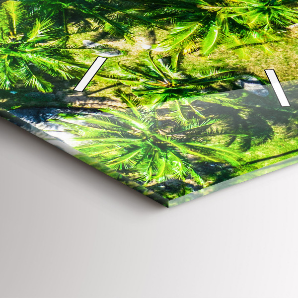 Modern vertical wall clock Tropical beach Koh Tao