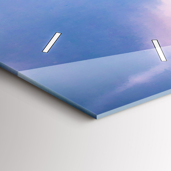 Modern vertical wall clock Geyser on the island of Iceland