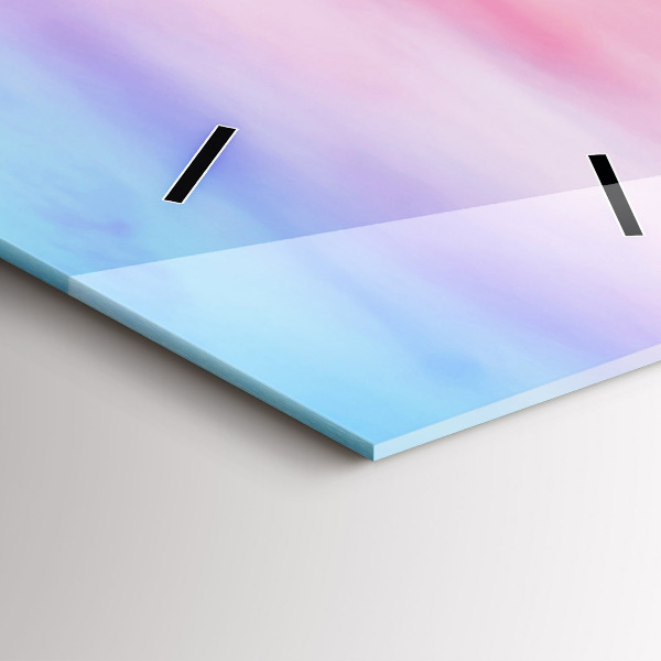 Modern vertical wall clock Mountain view Iceland