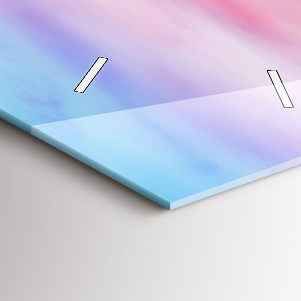 Modern vertical wall clock Mountain view Iceland